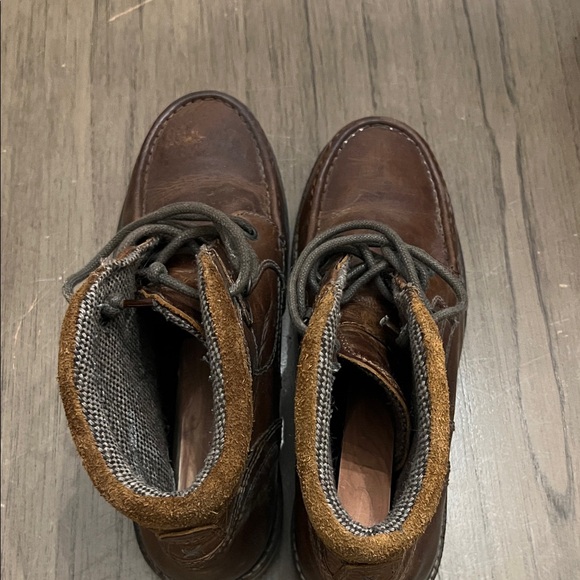 Men's Brown Leather Boots - Picture 4 of 7